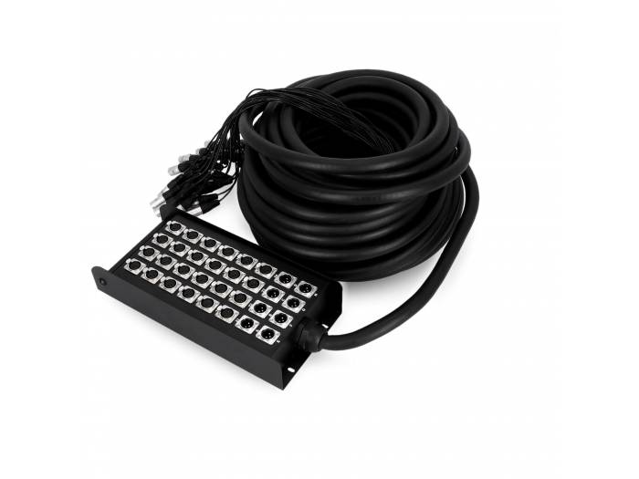 Adam Hall Cables K 32 C 30 - Manguera de Cable con Cajetín de Escenario 24/8 30 m