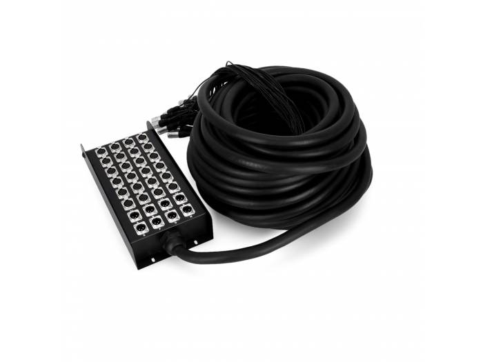 Adam Hall Cables K 32 C 30 - Manguera de Cable con Cajetín de Escenario 24/8 30 m