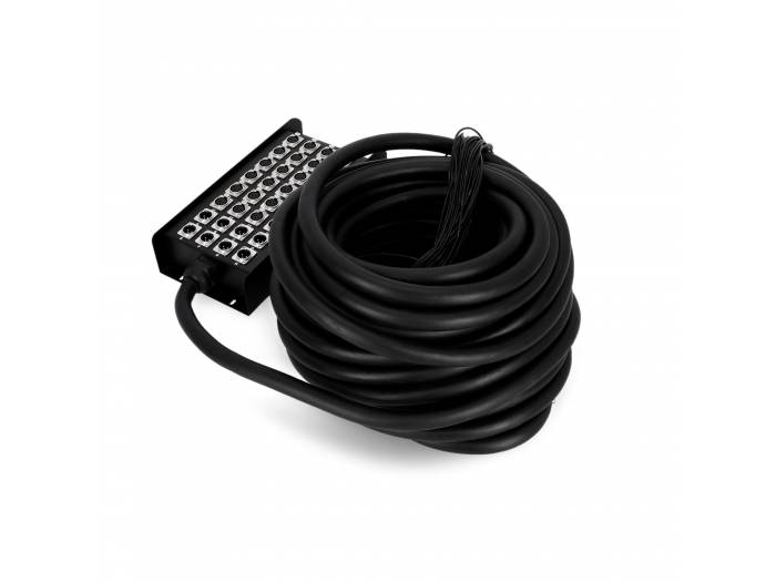 Adam Hall Cables K 32 C 30 - Manguera de Cable con Cajetín de Escenario 24/8 30 m