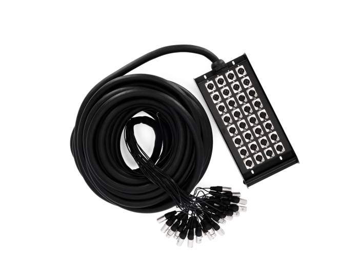 Adam Hall Cables K 32 C 30 - Manguera de Cable con Cajetín de Escenario 24/8 30 m