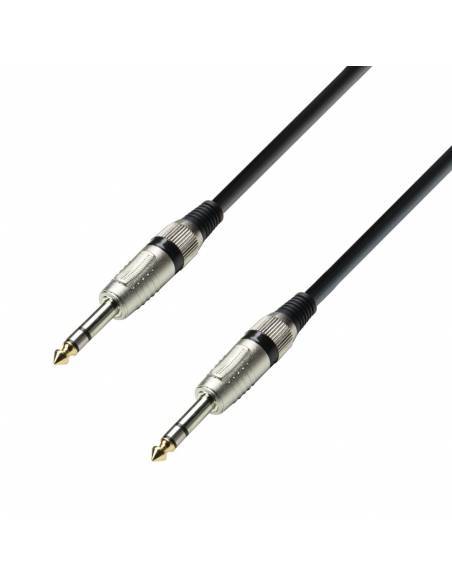 Adam Hall Cables 3 STAR BVV 0090 - Cable de Audio de Jack 6,3 mm estéreo a Jack 6,3 mm estéreo 0,9 m - 1