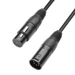 Adam Hall Cables 3 STAR DGH 0050 - Cable DMX de XLR 5 Pines macho a XLR 5 Pines hembra 0,5 m