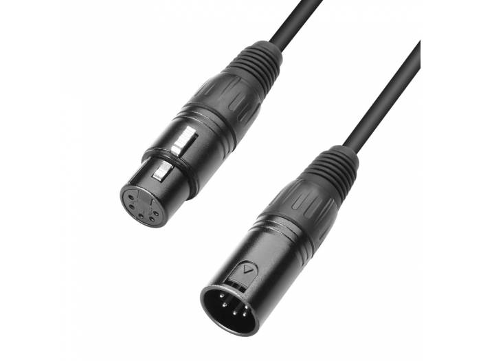 Adam Hall Cables 3 STAR DGH 1500 - Cable DMX de XLR 5 Pines macho a XLR 5 Pines hembra 15 m