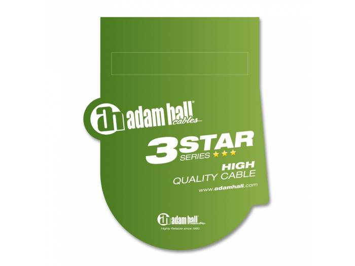 Adam Hall Cables 3 STAR IPP 0300 - Cable de Instrumento de Jack 6,3 mm mono a Jack 6,3 mm mono 3 m