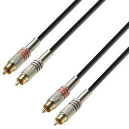 Adam Hall Cables 3 STAR TCC 0600 - Cable de Audio de 2 RCA macho a 2 RCA macho 6 m - 1