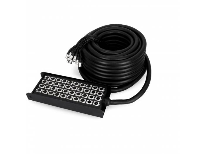 Adam Hall Cables K 40 C 30 - Manguera de Cable con Cajetín de Escenario 32/8 30 m