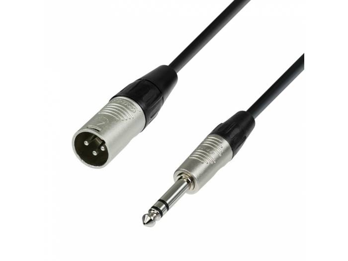 Adam Hall Cables 4 STAR BMV 0750 - Cable de Micro REAN de XLR macho a Jack 6,3 mm estéreo 7,5 m