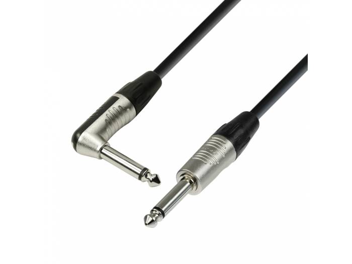 Adam Hall Cables 4 STAR IPR 0600 - Cable de Instrumento REAN de Jack 6,3 mm mono a Jack 6,3 mm mono acodado 6 m