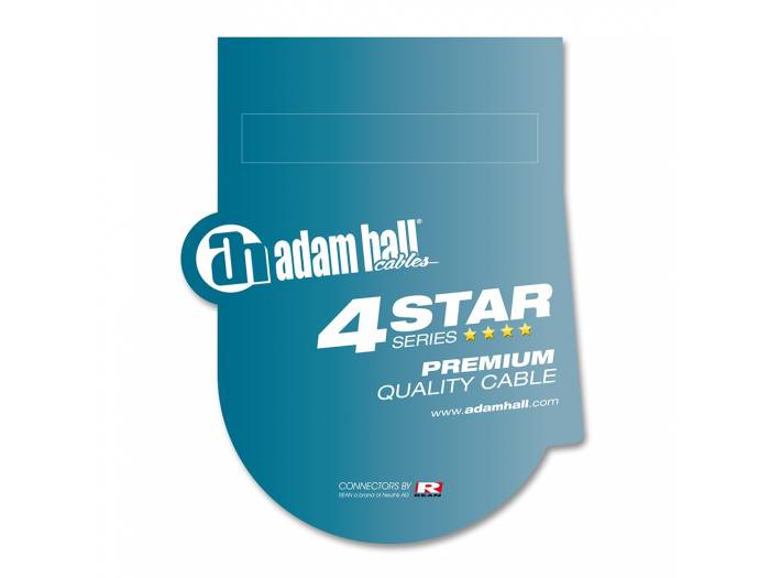 Adam Hall Cables 4 STAR TPP 0090 - Cable de Audio REAN de 2 Jacks 6,3 mm mono a 2 Jacks 6,3 mm mono 0,9 m