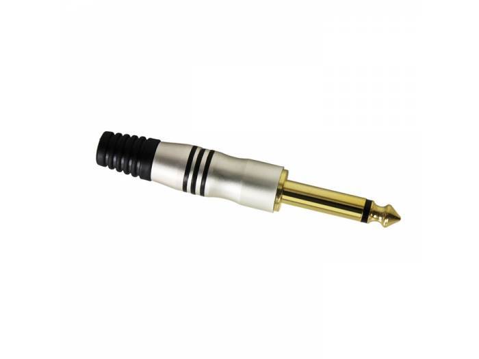 Adam Hall Connectors 7510 - Conector aéreo Jack 6,3 mm mono oro - 1