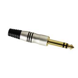 Adam Hall Connectors 7511 - Conector aéreo Jack 6,3 mm estéreo oro - 1