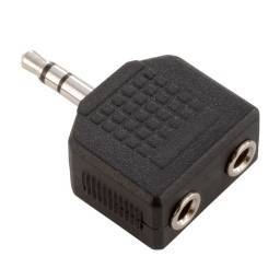 Adam Hall Connectors 7556 - Adaptador en Y de 2 Minijacks hembra estéreo a Minijacks macho estéreo