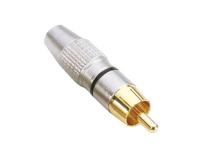 Adam Hall Connectors 7620 BLK - Conector aéreo RCA negro