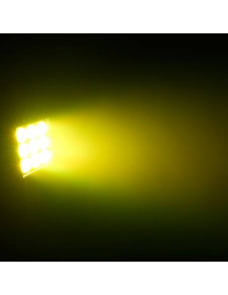 Cameo FLOOD 600 IP65 - Proyector de exterior con 9 LED RGBWA+UV 6 en 1 de 12 W