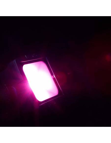 Cameo FLAT PRO FLOOD IP65 TRI - Proyector con LED COB tricolor de 60 W para uso en exteriores con carcasa negra