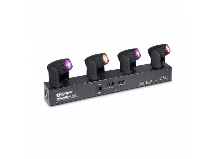 Cameo HYDRABEAM 400 RGBW - Set con 4 cabezas móviles ultrarrápidas de LEDs RGBW CREE de 10 W