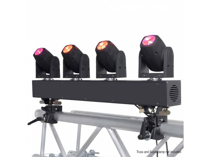 Cameo HYDRABEAM 400 RGBW - Set con 4 cabezas móviles ultrarrápidas de LEDs RGBW CREE de 10 W