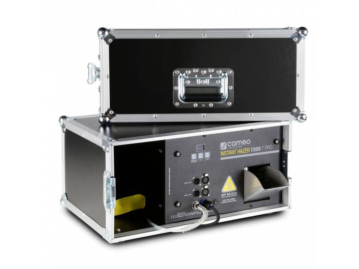Cameo INSTANT HAZER 1500 T PRO - Máquina de neblina con flightcase y control por microprocesador