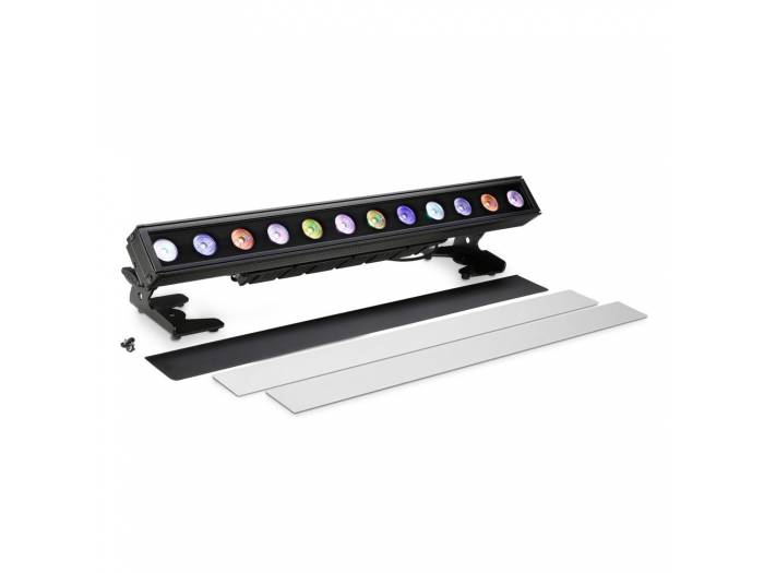Cameo PIXBAR 600 PRO IP65 - Barra de LED RGBWA+UV 12 × 12 W compatible con RDM para exterior