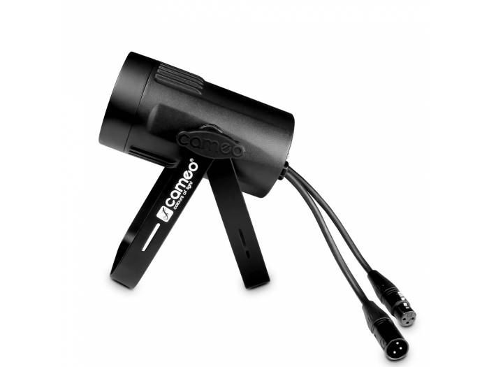 Cameo Q-SPOT 15 W - Foco de iluminación compacto con LED de 15 W blanco cálido en carcasa negra