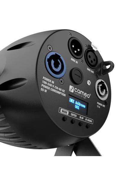 Cameo Q-SPOT 40 RGBW - Foco compacto con LED RGBW de 40 W en color negro