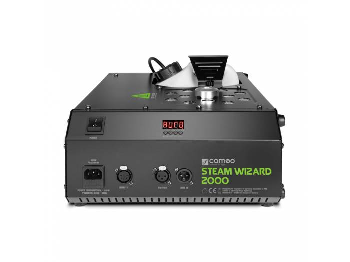 Cameo STEAM WIZARD 2000 - Máquina de niebla con LED RGBA que añaden efectos de color a la niebla