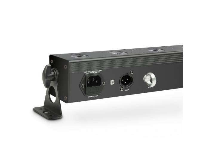 Cameo TRIBAR 200 IR - Barra de LEDs tricolor 12 x 3 W con carcasa negra y mando a distancia por infrarrojos