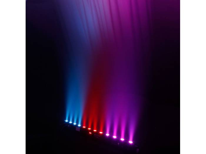 Cameo TRIBAR 200 IR - Barra de LEDs tricolor 12 x 3 W con carcasa negra y mando a distancia por infrarrojos