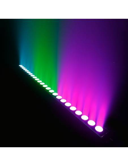 Cameo TRIBAR 400 IR - Barra de LEDs tricolor 24 x 3 W con carcasa negra y mando a distancia por infrarrojos - 15