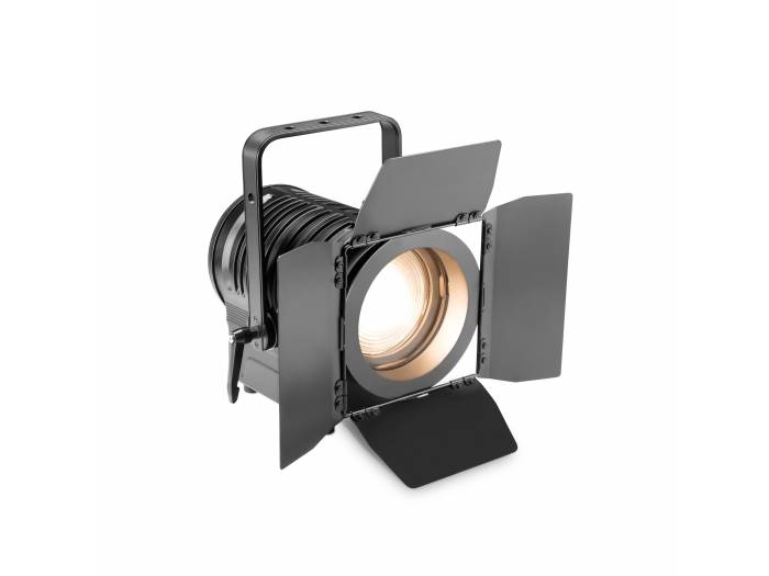 Cameo TS 100 WW - Foco para teatro con lente Fresnel y LED blanco cálido de 100 W en una carcasa negra