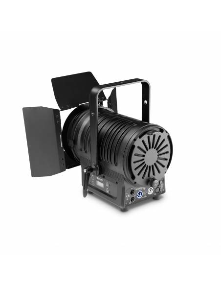 Cameo TS 100 WW - Foco para teatro con lente Fresnel y LED blanco cálido de 100 W en una carcasa negra