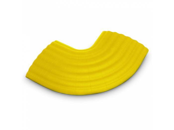 Defender OFFICE C YEL - Curva de 90° amarilla para Pasacables 85160 de 4 Canales