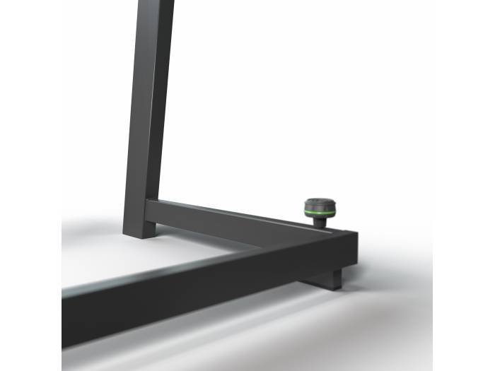 Gravity FDJT 01 - Mesa de DJ con bandejas adaptables para altavoces y portátil