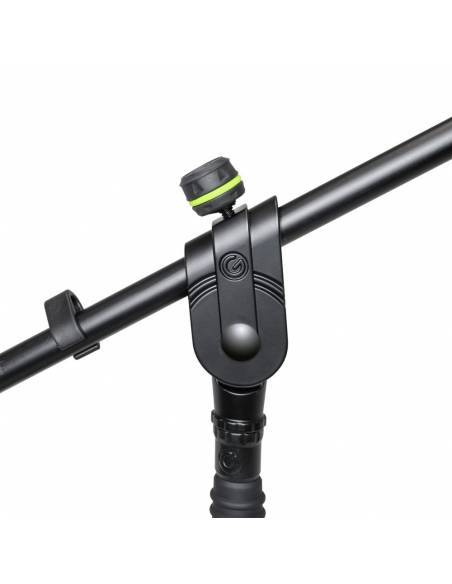 Gravity MS 4221 B - Pie de micrófono corto con trípode y brazo jirafa de 2 puntos de ajuste