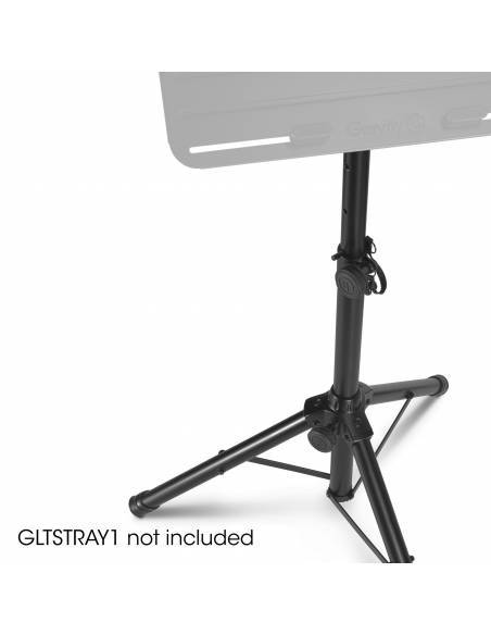 Gravity SP 5111 B - Soporte corto para altavoz, 35 mm diámetro, aluminio negro