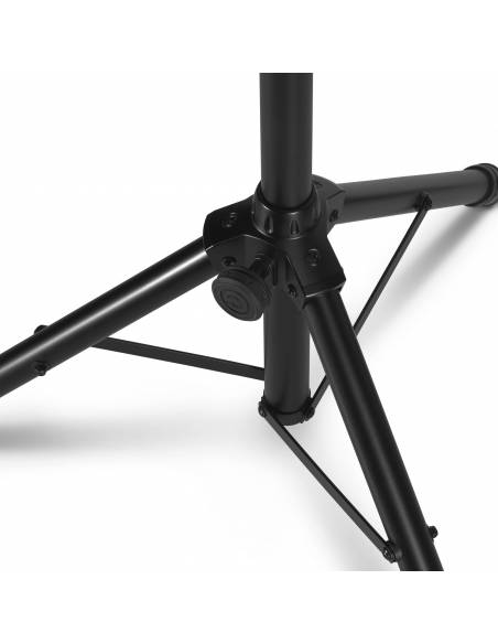 Gravity SP 5111 B - Soporte corto para altavoz, 35 mm diámetro, aluminio negro