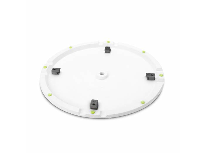 Gravity SSP WB SET 1 W - Soporte de altavoz con base y placa de peso de hierro fundido, blanco