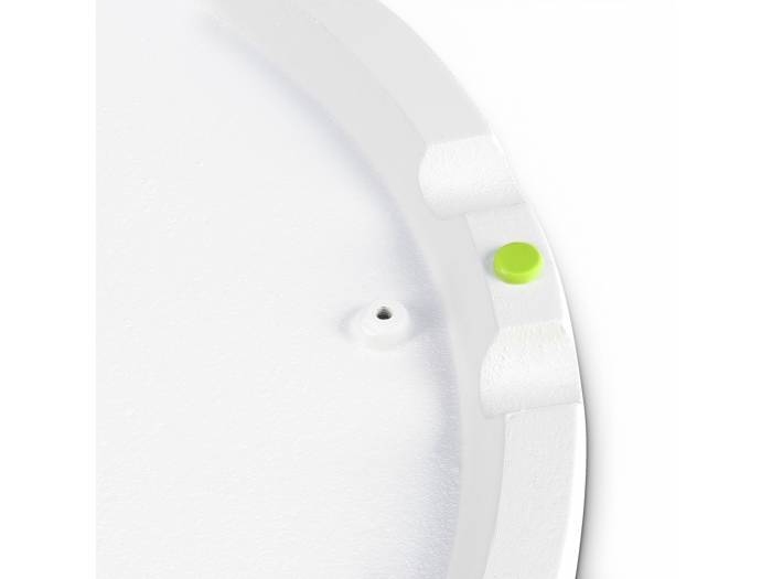 Gravity SSP WB SET 1 W - Soporte de altavoz con base y placa de peso de hierro fundido, blanco