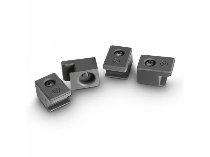 Gravity SSP WB SET 1 W - Soporte de altavoz con base y placa de peso de hierro fundido, blanco