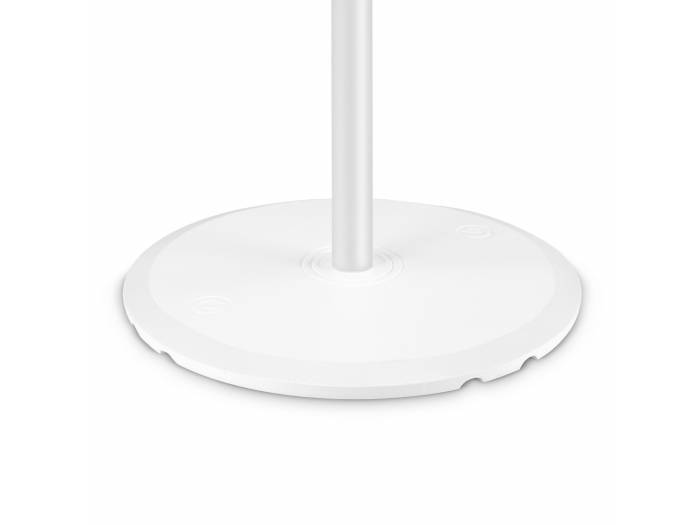 Gravity SSP WB SET 1 W - Soporte de altavoz con base y placa de peso de hierro fundido, blanco