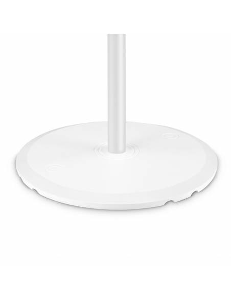 Gravity SSP WB SET 1 W - Soporte de altavoz con base y placa de peso de hierro fundido, blanco
