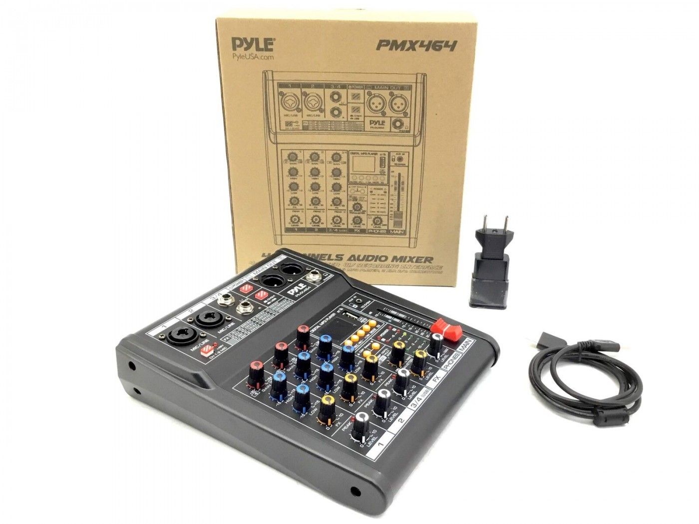 Pyle PMX464 Mesa de Directo de 4 canales - 6