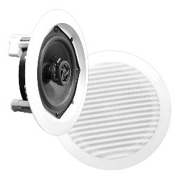 PYLE PDIC53T - Pareja de altavoces de techo de 5.25 pulgadas Linea de 100v y 8Ohm - 1