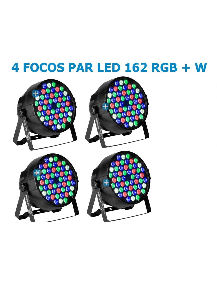 Pack 4xPar 162 rgb + w Acustic Control - 1