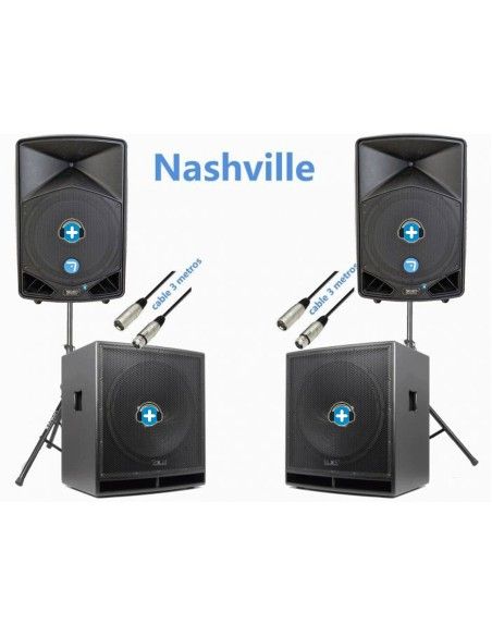 NASHVILLE Equipo de Sonido DJ