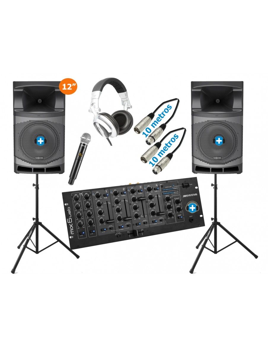 DENVER 12 COMPLET 3200W- EQUIPO DJ COMPLETO MA-12 - 29