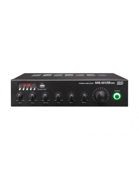 AMS AML 60 USB MKII Amplificador para instalación USB/BLUETOOTH - 1