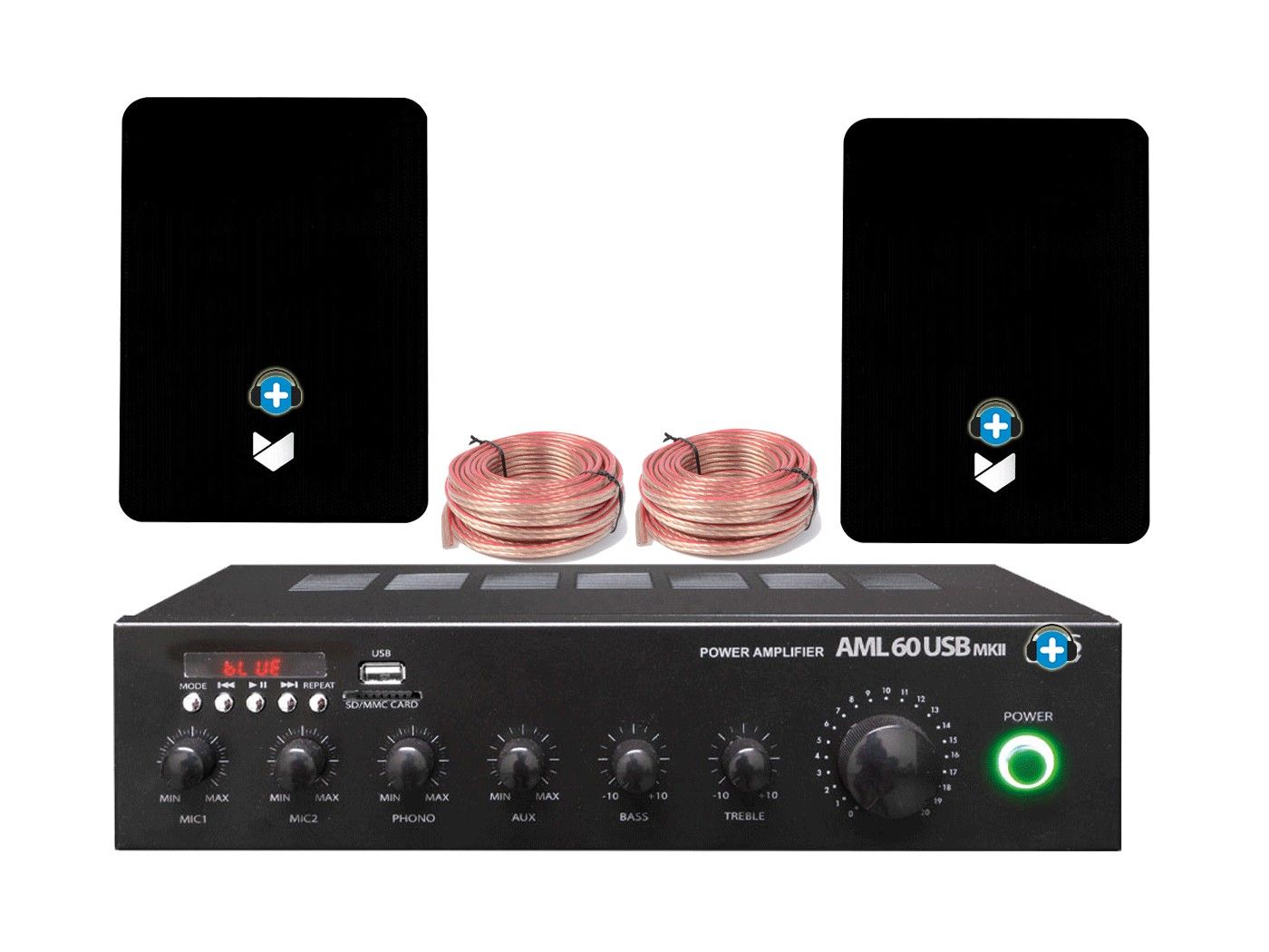 Audio Max Basic 40 Black - Kit Instalación de Audio para locales de 40m² - 11
