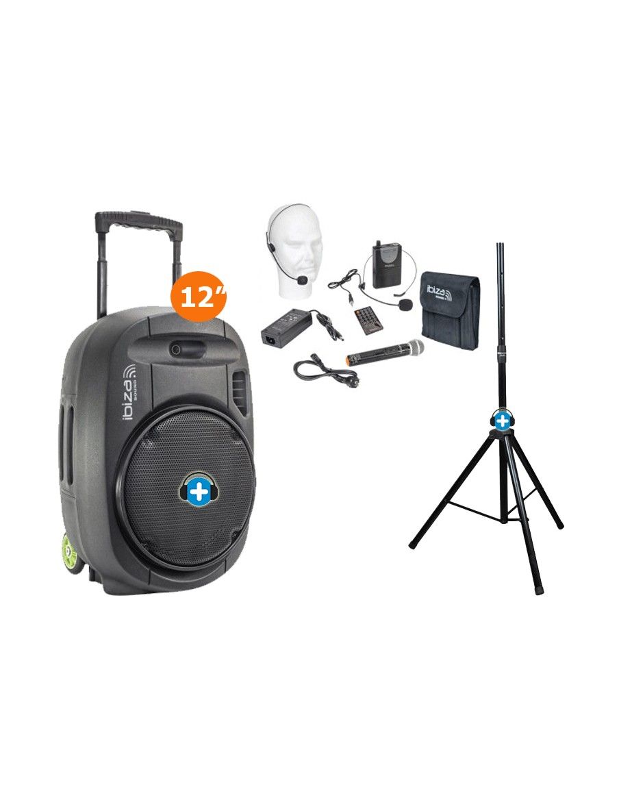 PACK IBIZA PORT 12 VHF MKII - Altavoz portatil con 800w - Basic - 4
