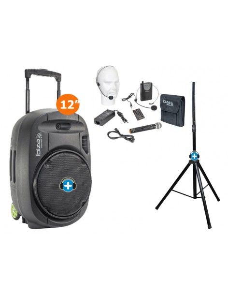 PACK IBIZA PORT 12 VHF MKII - Altavoz portatil con 800w - Basic 2
